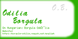 odilia borgula business card